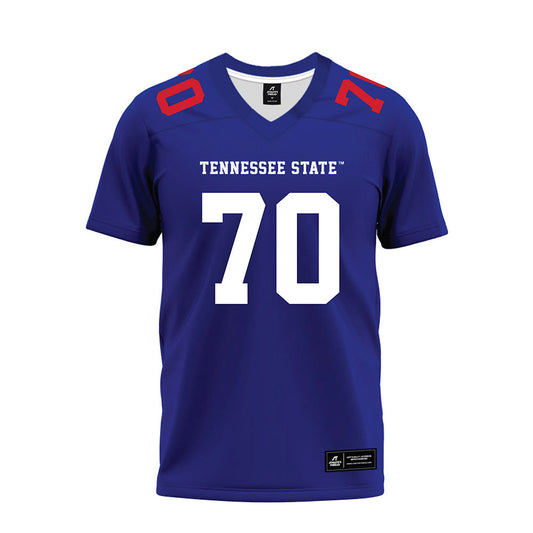 TN State - NCAA Football : Jesse Igwe - Blue Premium Football Jersey-0