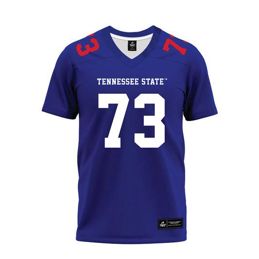 TN State - NCAA Football : Joel Van-Tagoe - Blue Premium Football Jersey-0