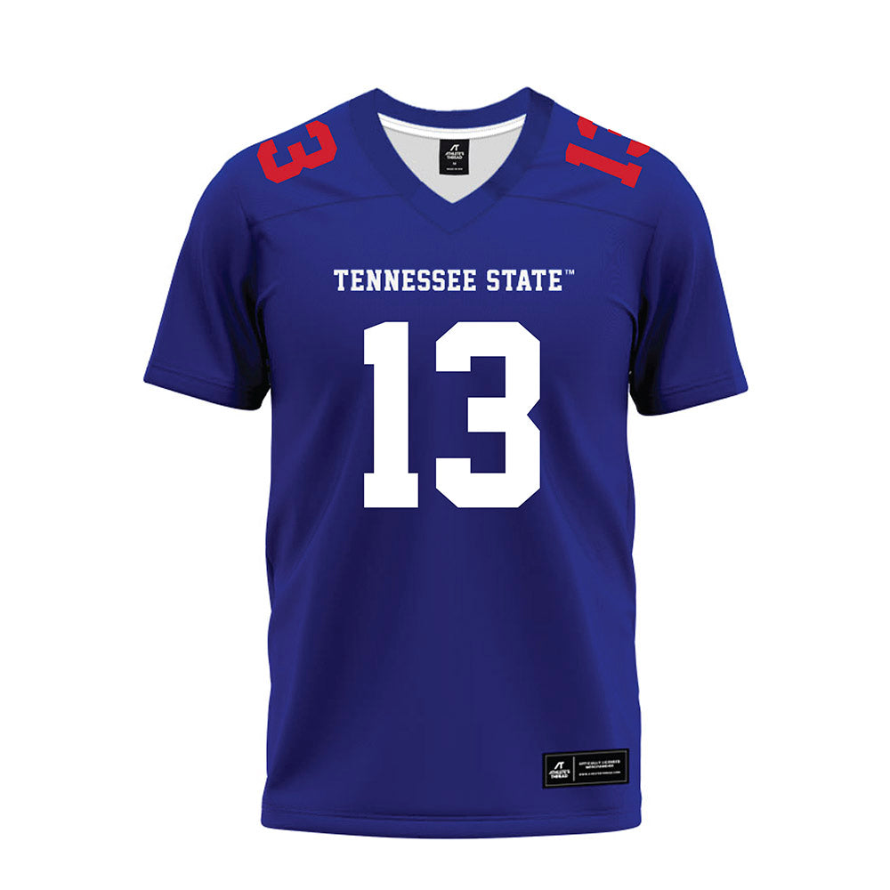 TN State - NCAA Football : Ryder Hagan - Blue Premium Football Jersey-0