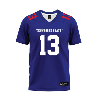 TN State - NCAA Football : Ryder Hagan - Blue Premium Football Jersey-0