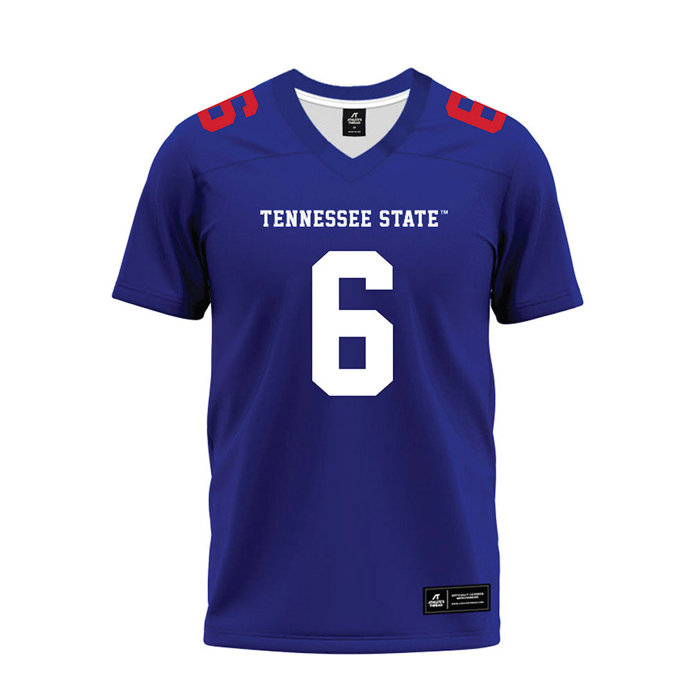 TN State - NCAA Football : Jelani Willis - Blue Premium Football Jersey-0