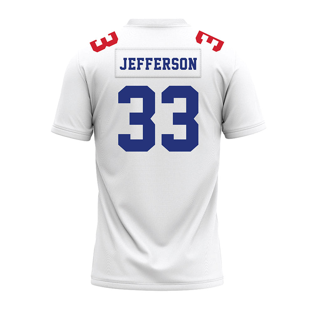 TN State - NCAA Football : Taeshawn Jefferson - White Premium Football Jersey-1