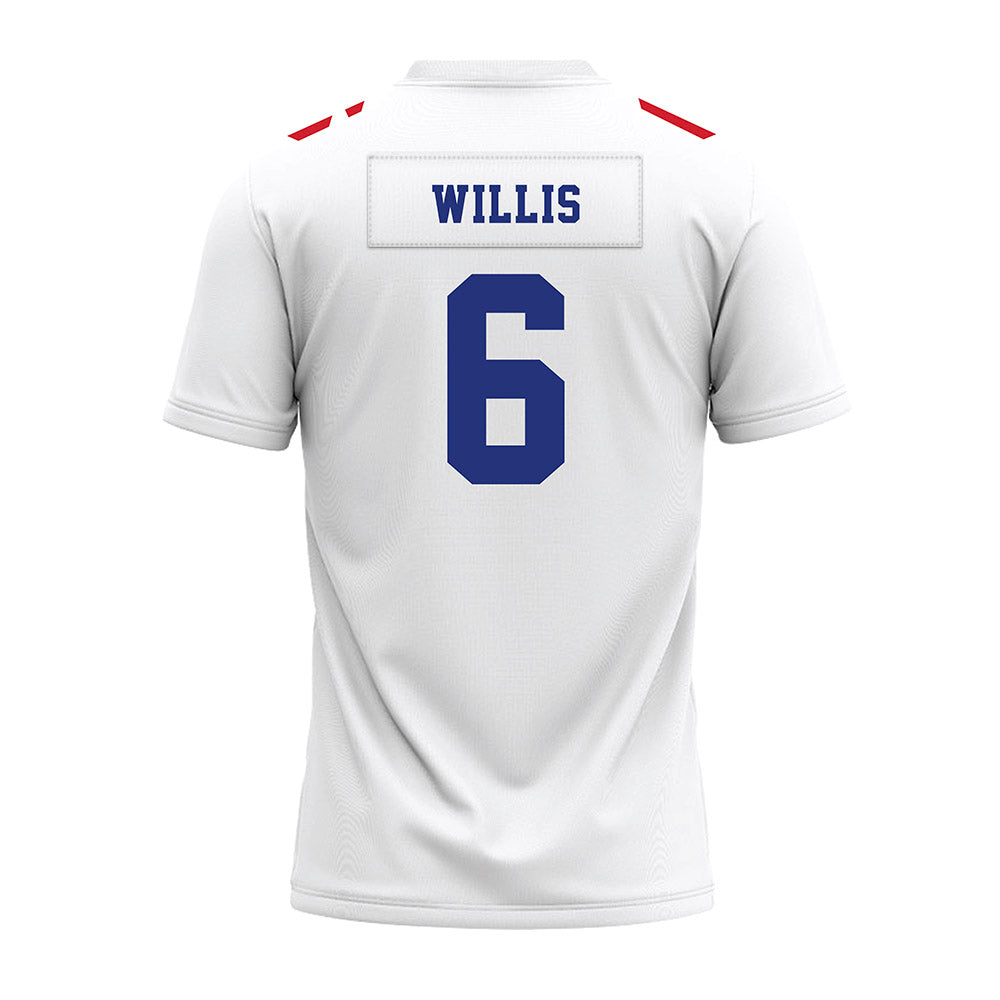 TN State - NCAA Football : Jelani Willis - White Premium Football Jersey-1