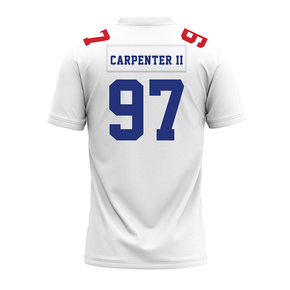 TN State - NCAA Football : Terence Carpenter II - White Premium Football Jersey-1