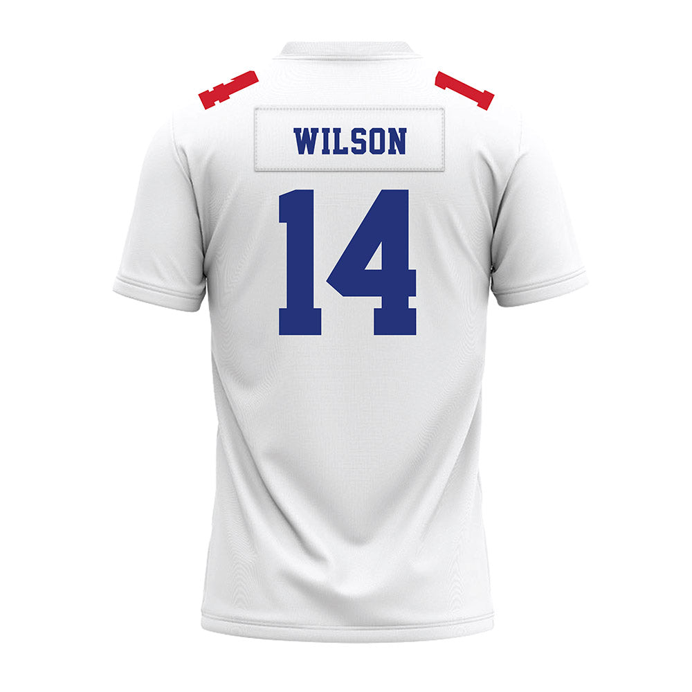 TN State - NCAA Football : Brandon Wilson - White Premium Football Jersey-1