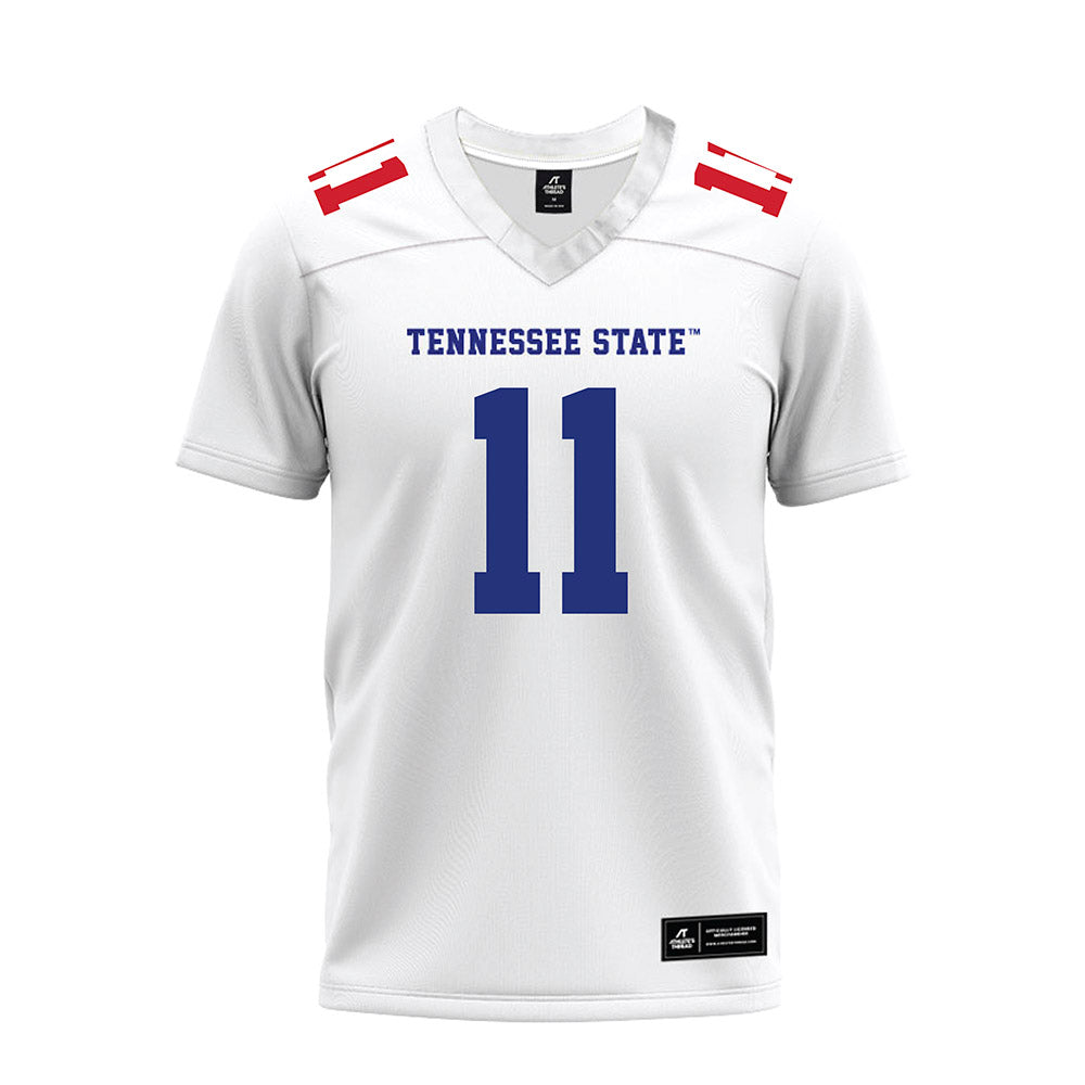 TN State - NCAA Football : Brent Rowe - White Premium Football Jersey-0