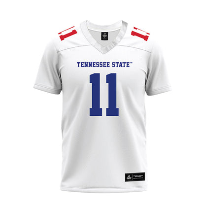 TN State - NCAA Football : Brent Rowe - White Premium Football Jersey-0