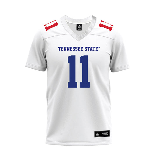 TN State - NCAA Football : Brent Rowe - White Premium Football Jersey-0