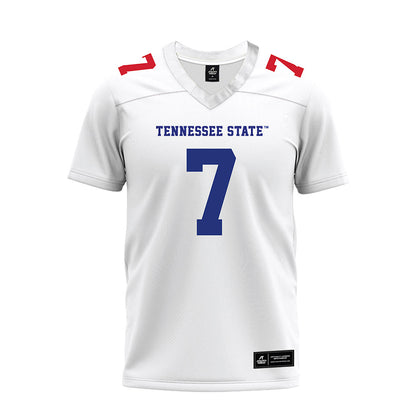 TN State - NCAA Football : James Stewart - White Premium Football Jersey-0