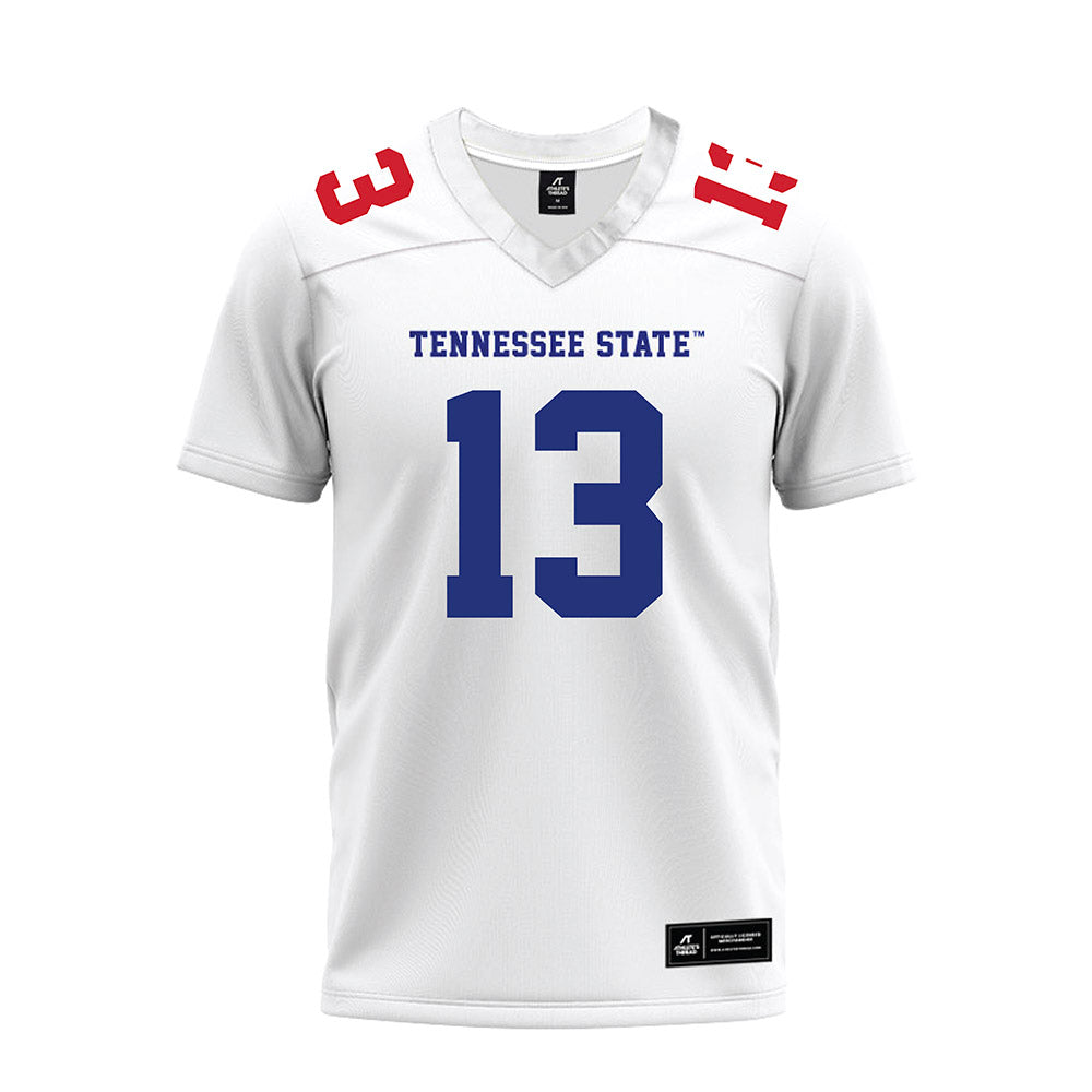 TN State - NCAA Football : Ryder Hagan - White Premium Football Jersey-0