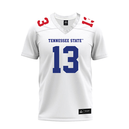 TN State - NCAA Football : Ryder Hagan - White Premium Football Jersey-0