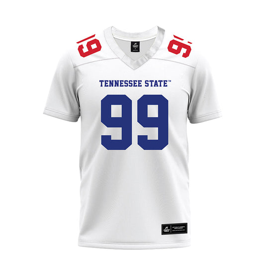 TN State - NCAA Football : Lathun Snipes - White Premium Football Jersey-0