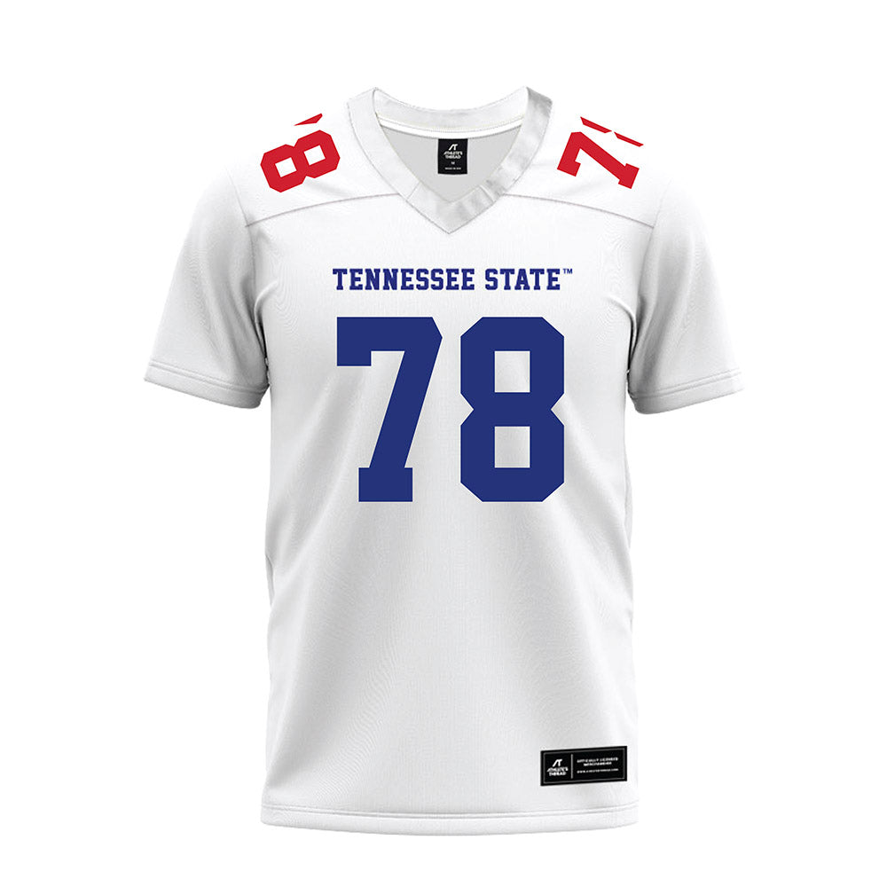 TN State - NCAA Football : Parker Harden - White Premium Football Jersey-0