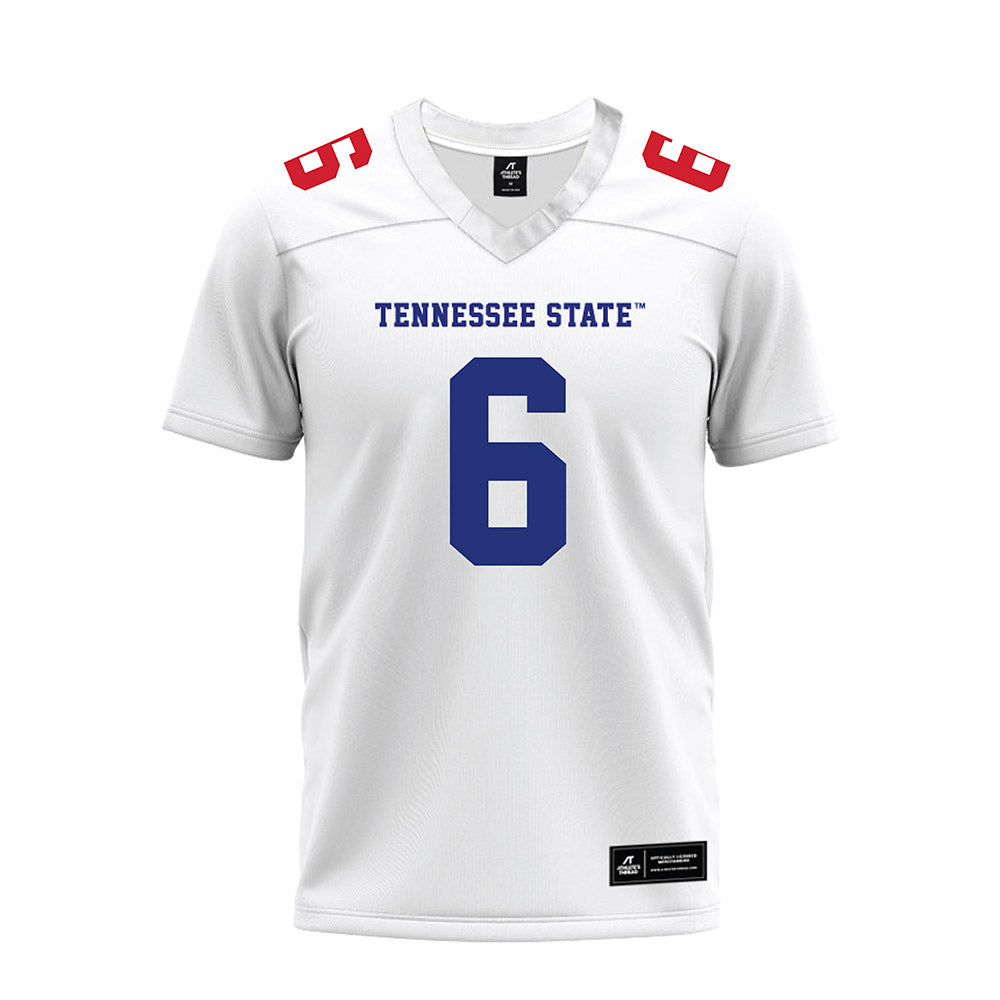 TN State - NCAA Football : Jelani Willis - White Premium Football Jersey-0