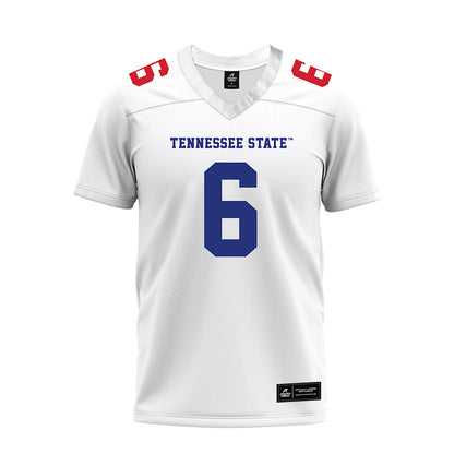 TN State - NCAA Football : Jelani Willis - White Premium Football Jersey-0