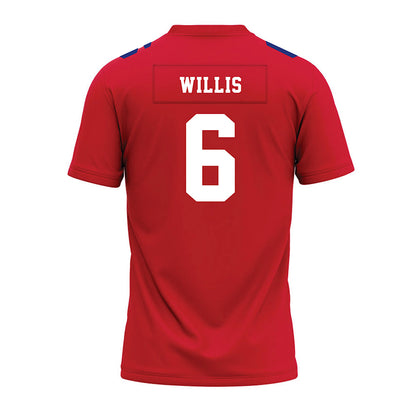 TN State - NCAA Football : Jelani Willis - Red Premium Football Jersey-1