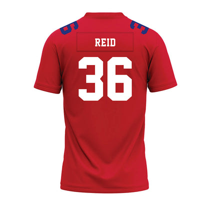 TN State - NCAA Football : Caleb Reid - Red Premium Football Jersey-1