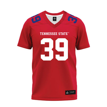 TN State - NCAA Football : Roman Mathis - Red Premium Football Jersey-0