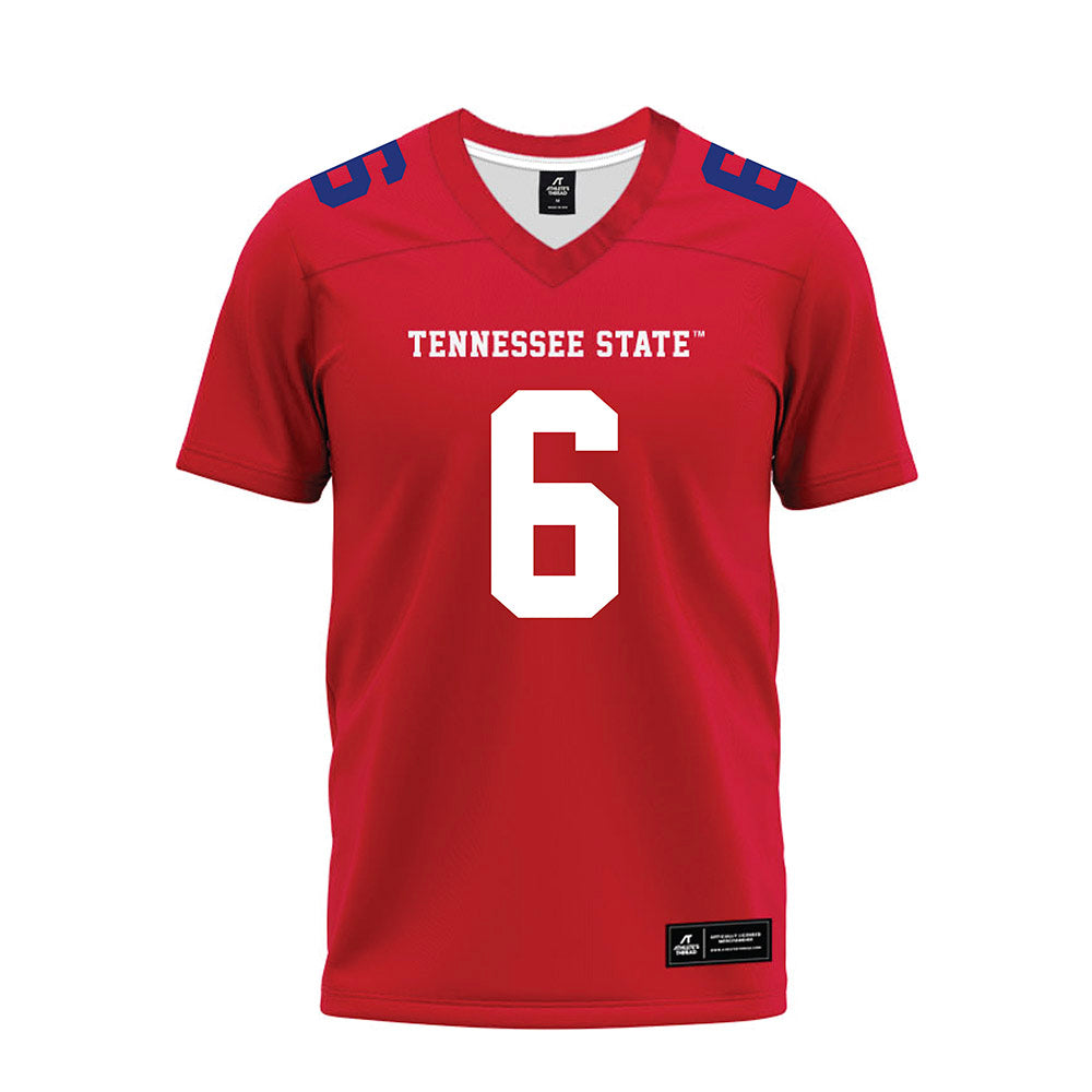 TN State - NCAA Football : Jelani Willis - Red Premium Football Jersey-0