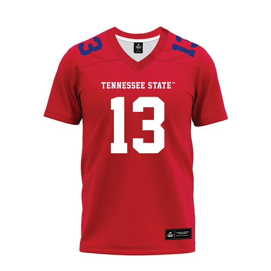 TN State - NCAA Football : Ryder Hagan - Red Premium Football Jersey-0