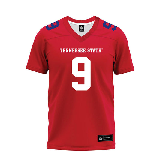 TN State - NCAA Football : Brock Montgomery - Red Premium Football Jersey-0