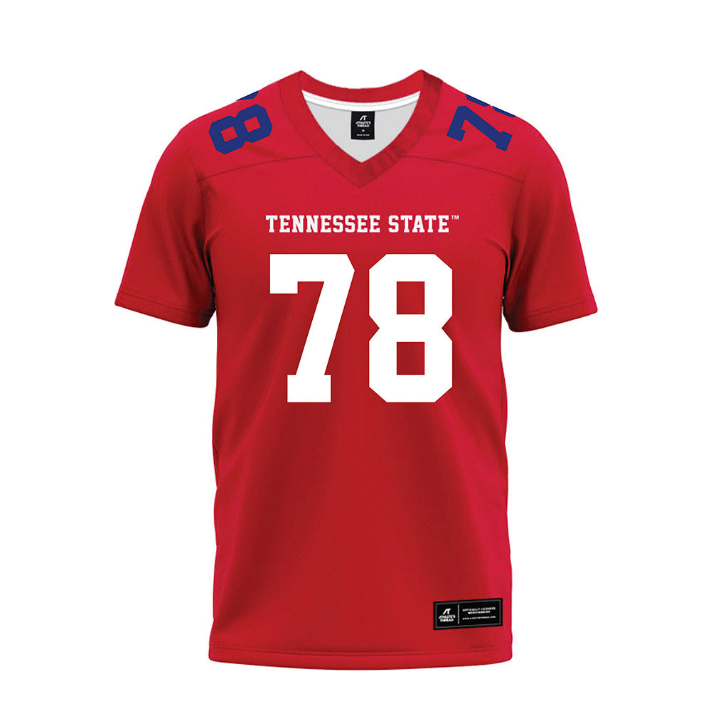 TN State - NCAA Football : Parker Harden - Red Premium Football Jersey-0