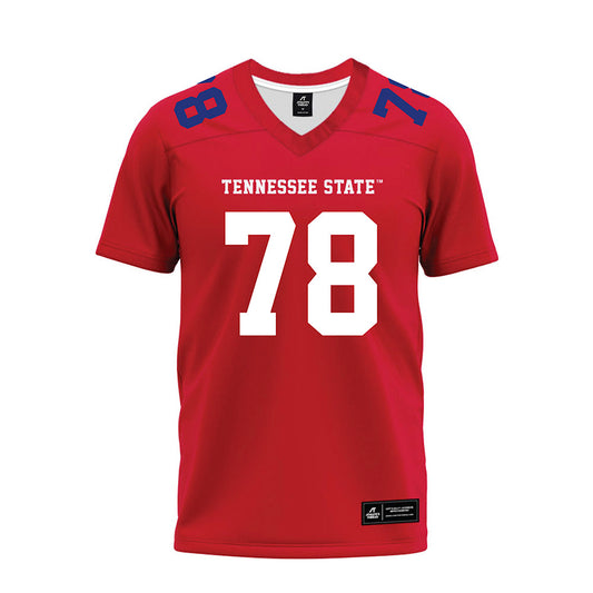 TN State - NCAA Football : Parker Harden - Red Premium Football Jersey-0