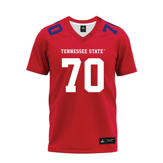 TN State - NCAA Football : Jesse Igwe - Red Premium Football Jersey-0