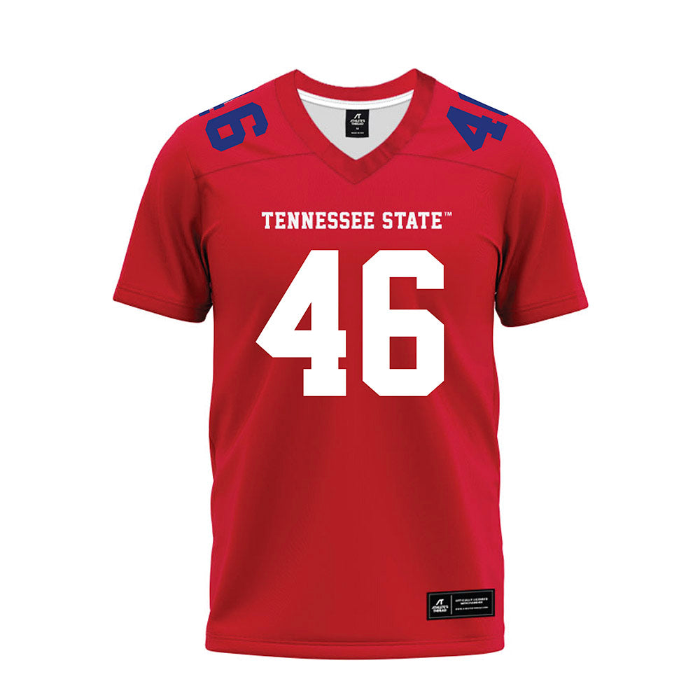 TN State - NCAA Football : Coby May - Red Premium Football Jersey-0