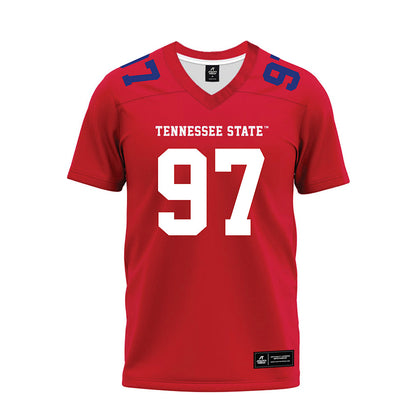 TN State - NCAA Football : Terence Carpenter II - Red Premium Football Jersey-0