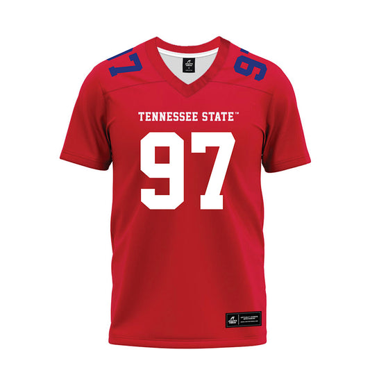 TN State - NCAA Football : Terence Carpenter II - Red Premium Football Jersey-0