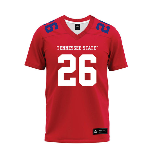 TN State - NCAA Football : Johnothan Moore - Red Premium Football Jersey-0