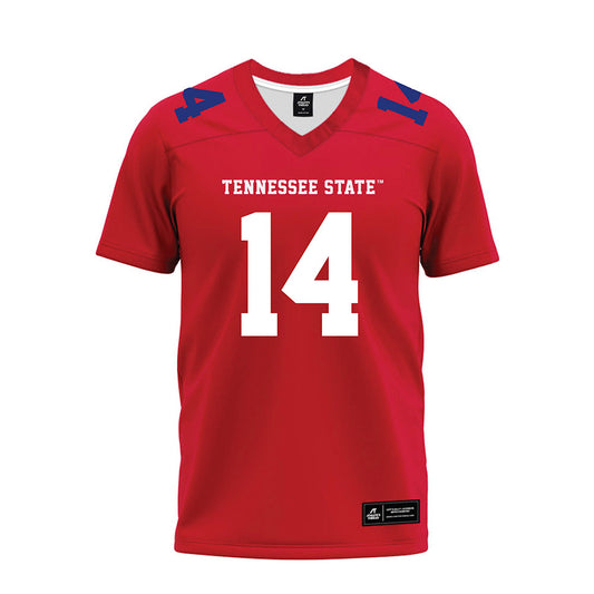 TN State - NCAA Football : Brandon Wilson - Red Premium Football Jersey-0