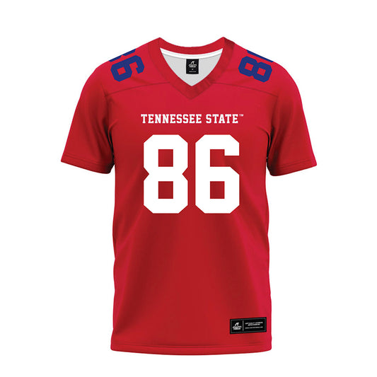TN State - NCAA Football : Christian Jones - Red Premium Football Jersey-0