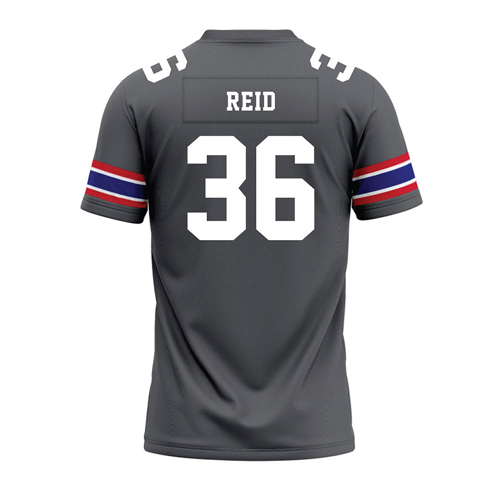 TN State - NCAA Football : Caleb Reid - Grey Premium Football Jersey-1