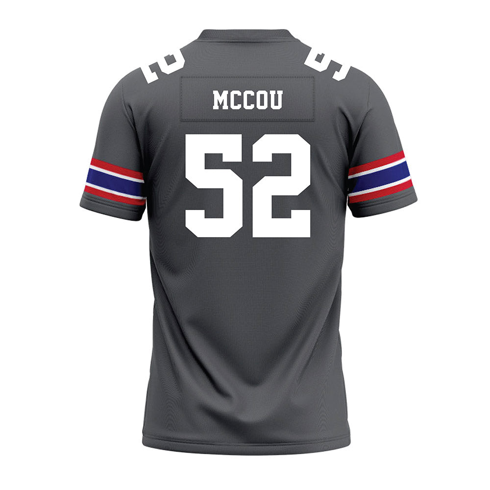 TN State - NCAA Football : KJ McCou - Grey Premium Football Jersey-1