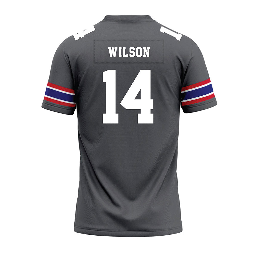 TN State - NCAA Football : Brandon Wilson - Grey Premium Football Jersey-1