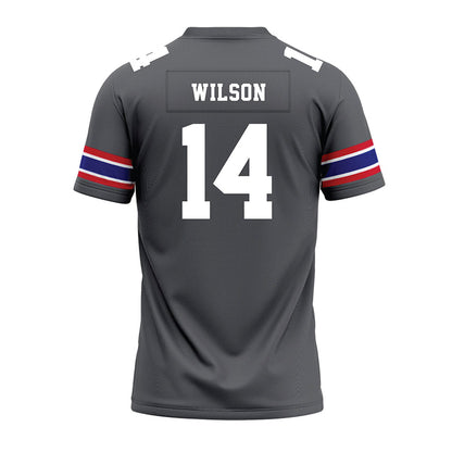 TN State - NCAA Football : Brandon Wilson - Grey Premium Football Jersey-1