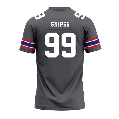 TN State - NCAA Football : Lathun Snipes - Grey Premium Football Jersey-1