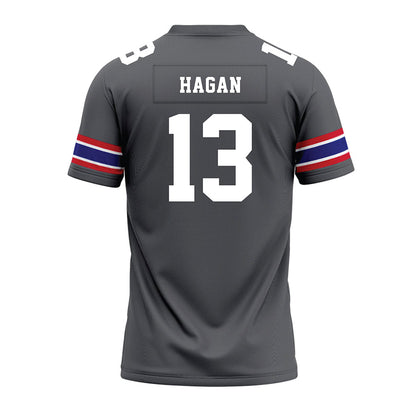 TN State - NCAA Football : Ryder Hagan - Grey Premium Football Jersey-1