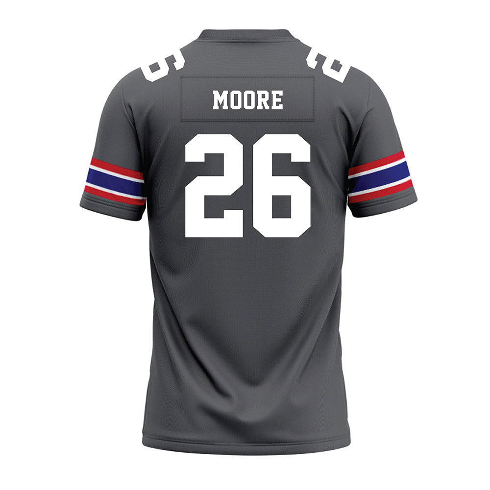 TN State - NCAA Football : Johnothan Moore - Grey Premium Football Jersey-1