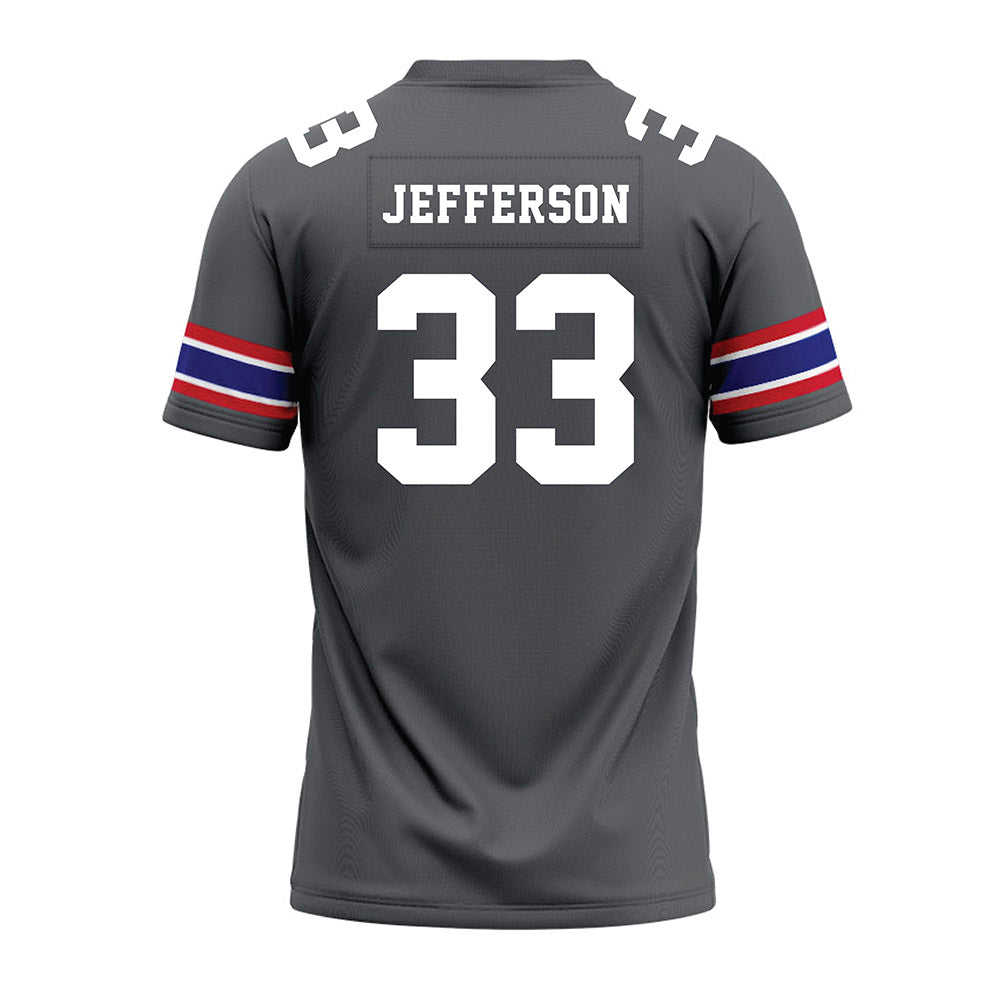 TN State - NCAA Football : Taeshawn Jefferson - Grey Premium Football Jersey-1