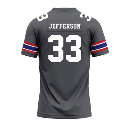 TN State - NCAA Football : Taeshawn Jefferson - Grey Premium Football Jersey-1