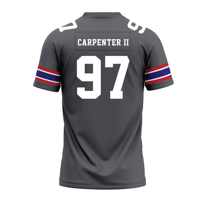 TN State - NCAA Football : Terence Carpenter II - Grey Premium Football Jersey-1