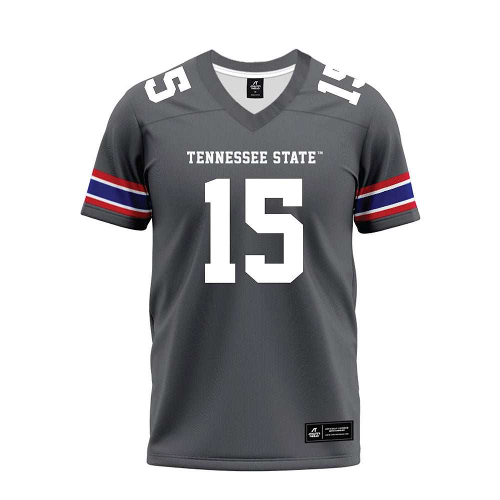 TN State - NCAA Football : Nicholas Cyrus - Grey Premium Football Jersey-0