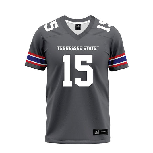 TN State - NCAA Football : Nicholas Cyrus - Grey Premium Football Jersey-0