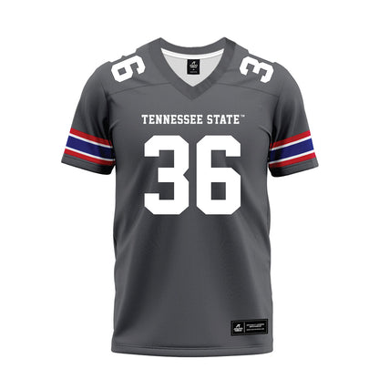 TN State - NCAA Football : Caleb Reid - Grey Premium Football Jersey-0