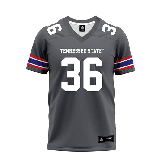 TN State - NCAA Football : Caleb Reid - Grey Premium Football Jersey-0