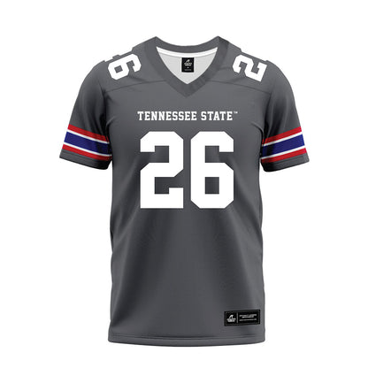 TN State - NCAA Football : Johnothan Moore - Grey Premium Football Jersey-0