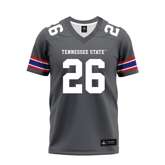 TN State - NCAA Football : Johnothan Moore - Grey Premium Football Jersey-0